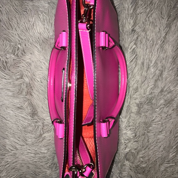 Kate Spade hot pink satchel with shoulder strap - Picture 5 of 8